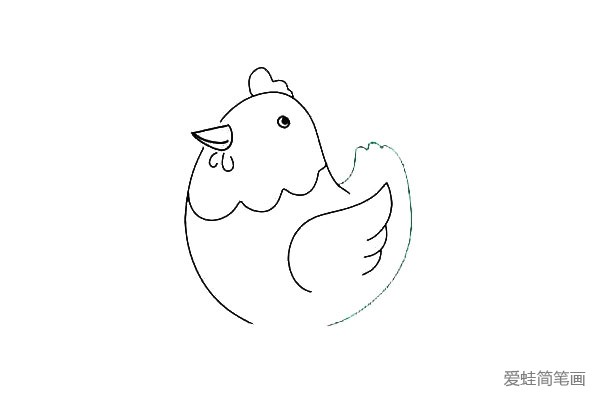 母鸡简笔画(6)