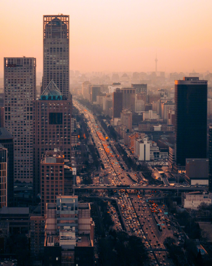 北京城市街道夜景唯美图片(5)