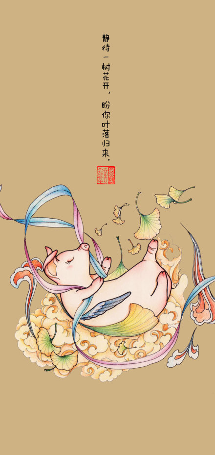 2019猪年壁纸 中国风壁纸(5)