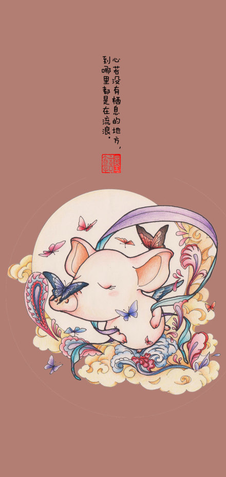 2019猪年壁纸 中国风壁纸(6)