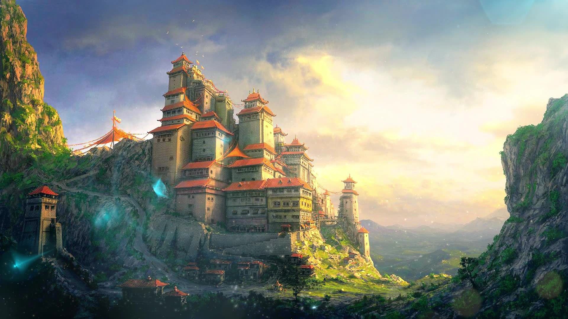 梦幻城堡图片  高清唯美背景图片(6)