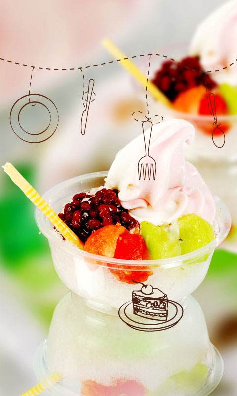夏季冰淇淋手机壁纸   心情愉悦的图片(6)