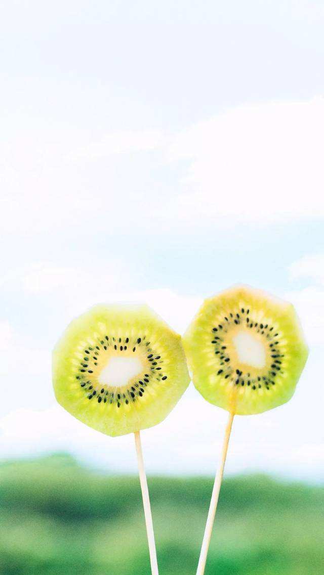 夏季冰淇淋手机壁纸    水果绿叶小清新(5)