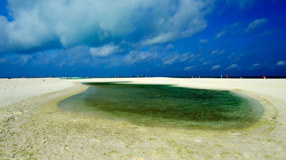 唯美清凉海岸美景图片 夏季海边沙滩壁纸图片(7)