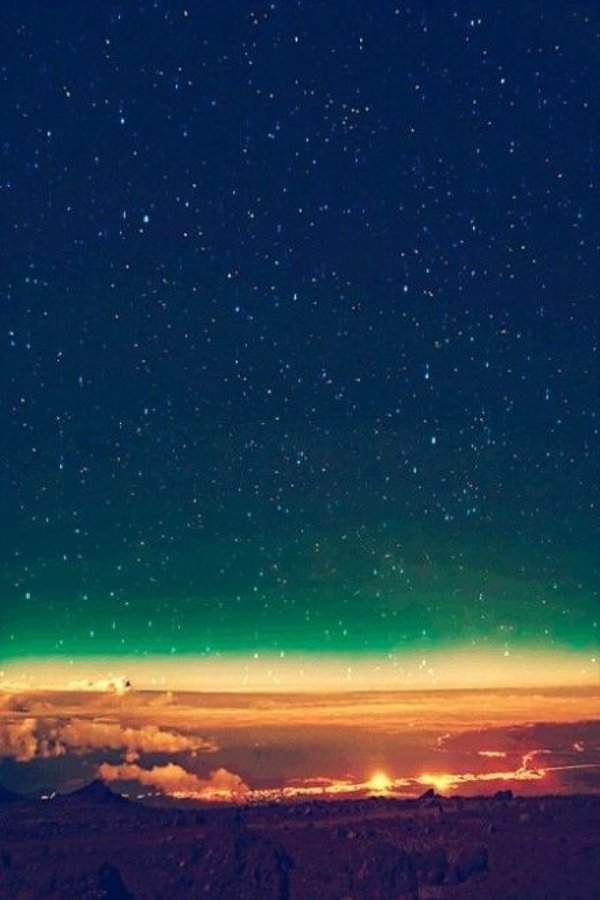 唯美夜色风景图片 大气星空手机壁纸图片(3)
