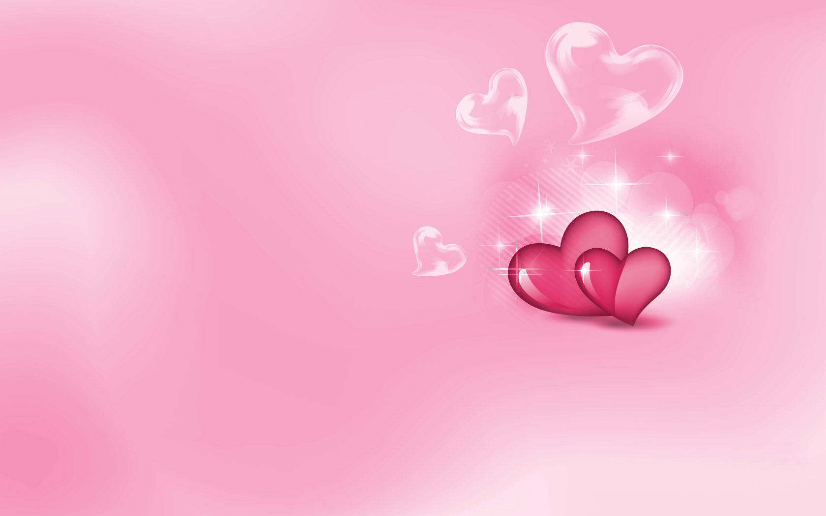 创意设计爱心玫瑰图片 爱心与玫瑰桌面壁纸(4)