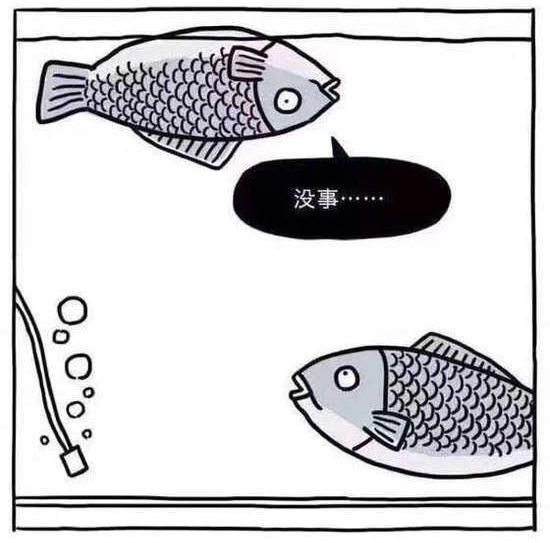 搞笑图片两条鱼的对话带字-搞笑图片大全-幽默搞笑简笔画图片(2)