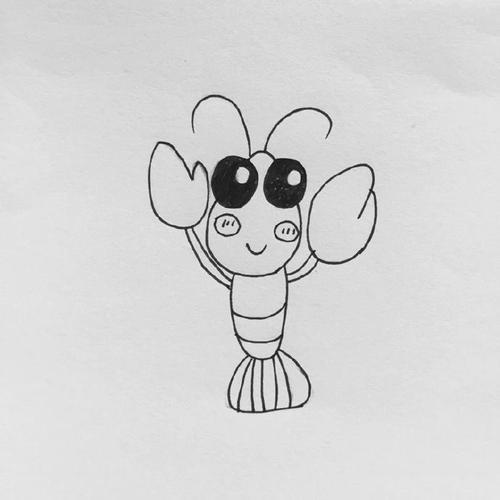 小龙虾简笔画卡通-小龙虾简笔画-小龙虾图片(7)