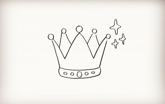 简单又漂亮的王冠简笔画步骤图片(7)