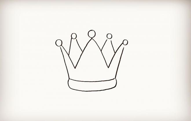 简单又漂亮的王冠简笔画步骤图片(5)