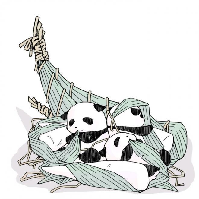 Q版动物图片 熊猫可爱萌图(6)