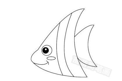卡通动物热带鱼简笔画图片大全、教程(11)
