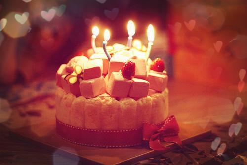 唯美气氛生日蛋糕图片_美好的生日愿望(4)