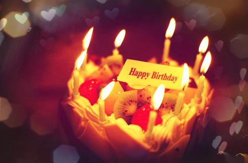 唯美气氛生日蛋糕图片_美好的生日愿望(5)