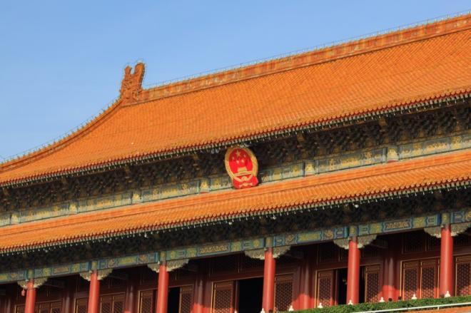 北京地标建筑雄伟的天安门建筑风景图片(4)