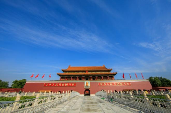北京地标建筑雄伟的天安门建筑风景图片(8)
