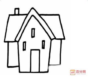 简单好看的房子简笔画图片大全(6)