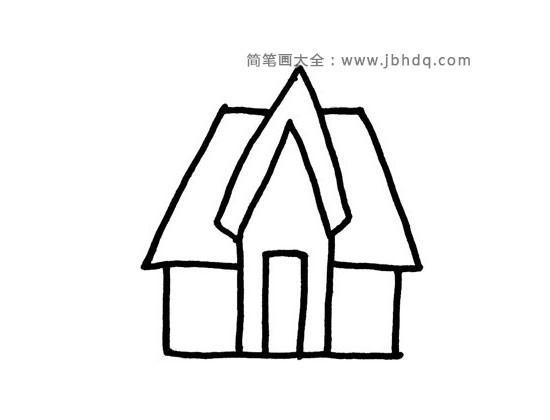 简单漂亮的小房子简笔画图片(2)