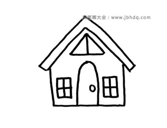 简单漂亮的小房子简笔画图片