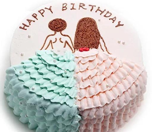 女闺蜜生日蛋糕图片，在繁华与喧嚣中，被刻上深深浅浅或浓或淡的印痕