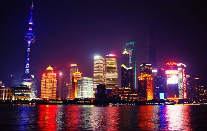 上海外滩夜景图片，离开不了你