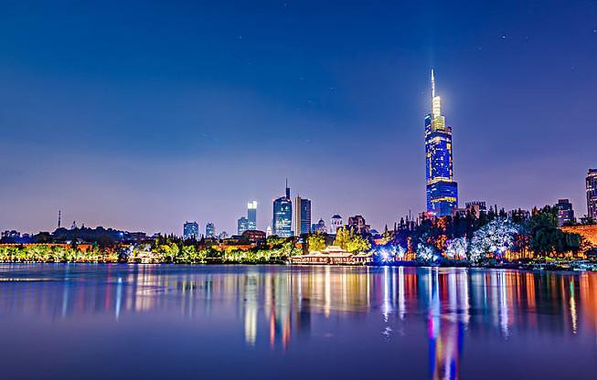 南京夜景图片 其实就是一道风景