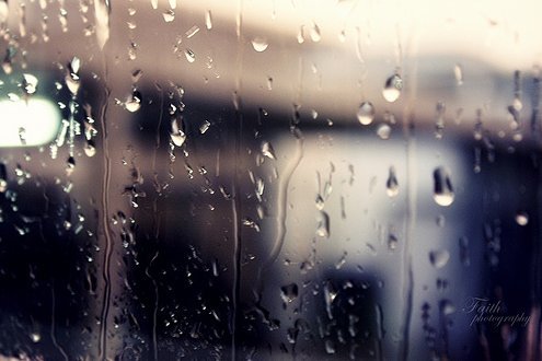 窗外下着蒙蒙细雨，滴滴的小雨点(3)
