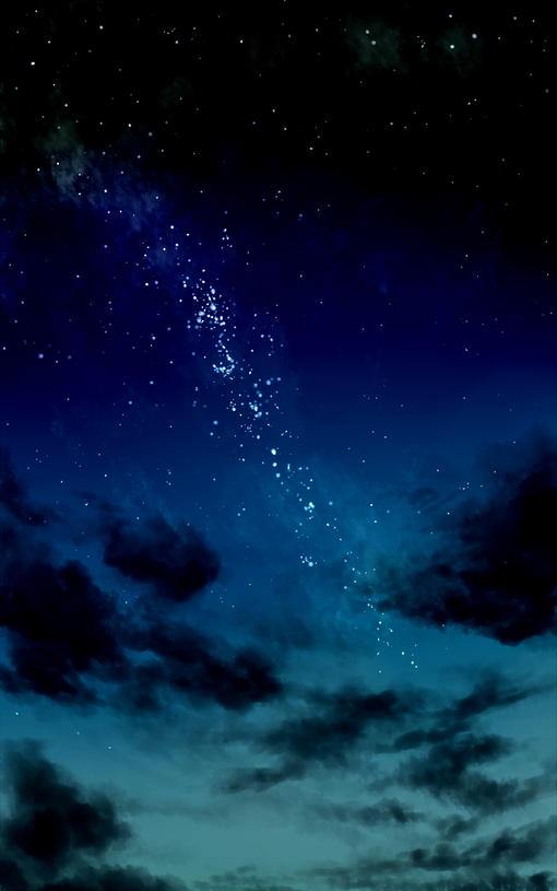 在宁静的夜空中满天的星星互相玩耍(2)