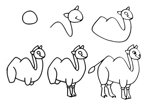 简单画骆驼图片