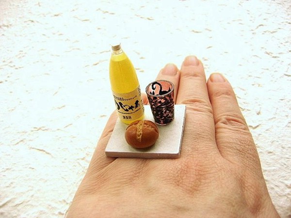 将美食设计成指环戒指的创意首饰设计图片(4)