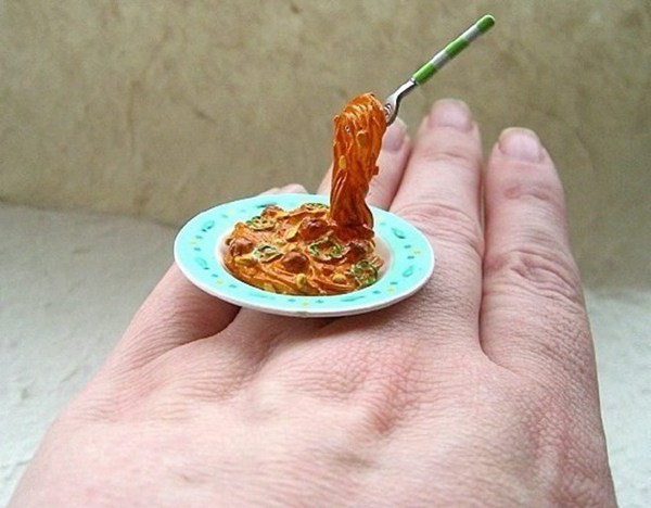 将美食设计成指环戒指的创意首饰设计图片(6)