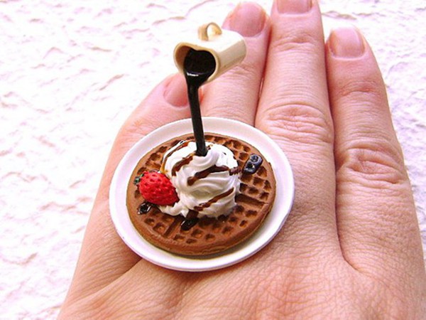将美食设计成指环戒指的创意首饰设计图片(7)