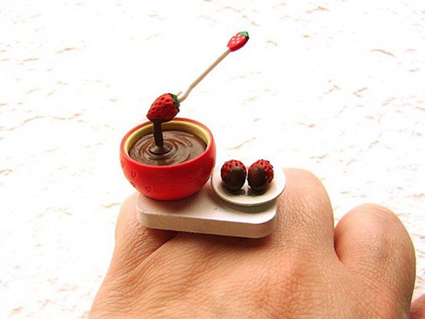 将美食设计成指环戒指的创意首饰设计图片(8)