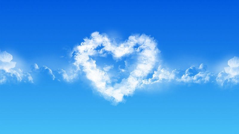 爱心云朵唯美图片(5)