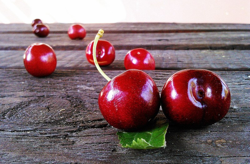 象征爱情的cherry樱桃唯美水果图片