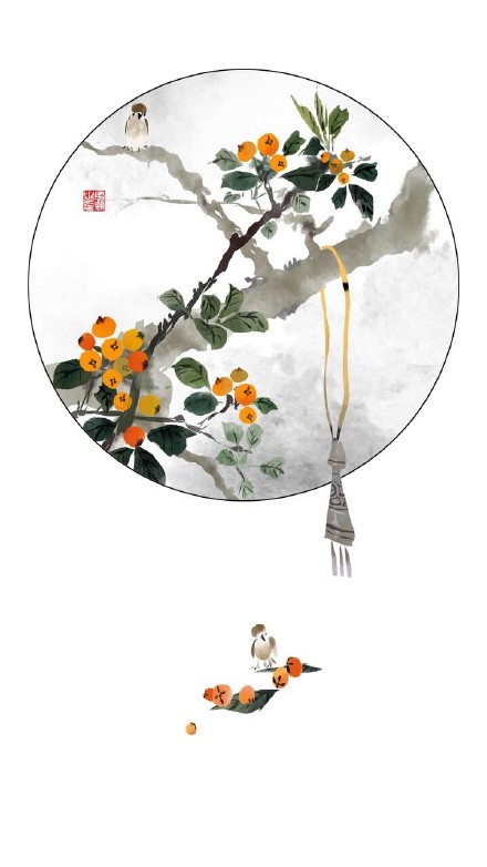 梅兰竹菊 中国风水墨画壁纸(5)