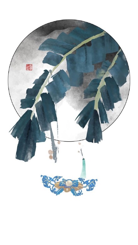 梅兰竹菊 中国风水墨画壁纸(7)