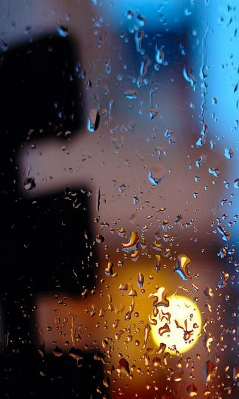 雨滴图片唯美 雨滴在玻璃上的图片