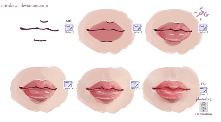 简单的嘴巴画法步骤图 嘴唇画法步骤图