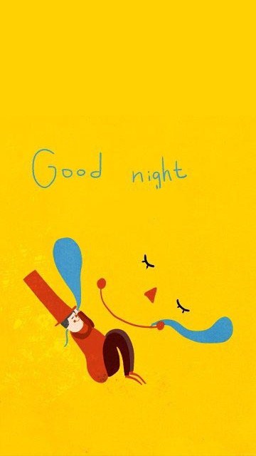 晚安卡通手绘图片 晚安英文手绘图片(7)