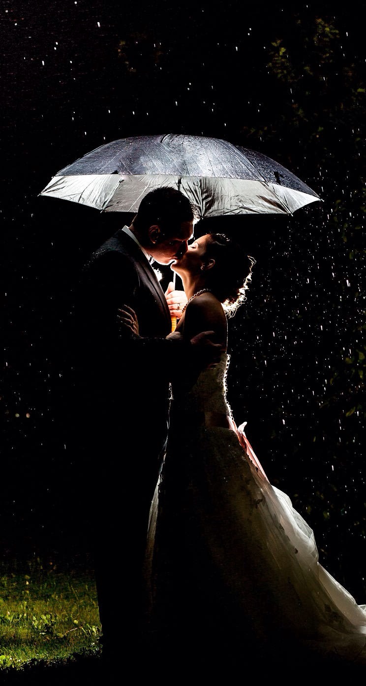 下雨打伞的图片唯美 雨中浪漫图片