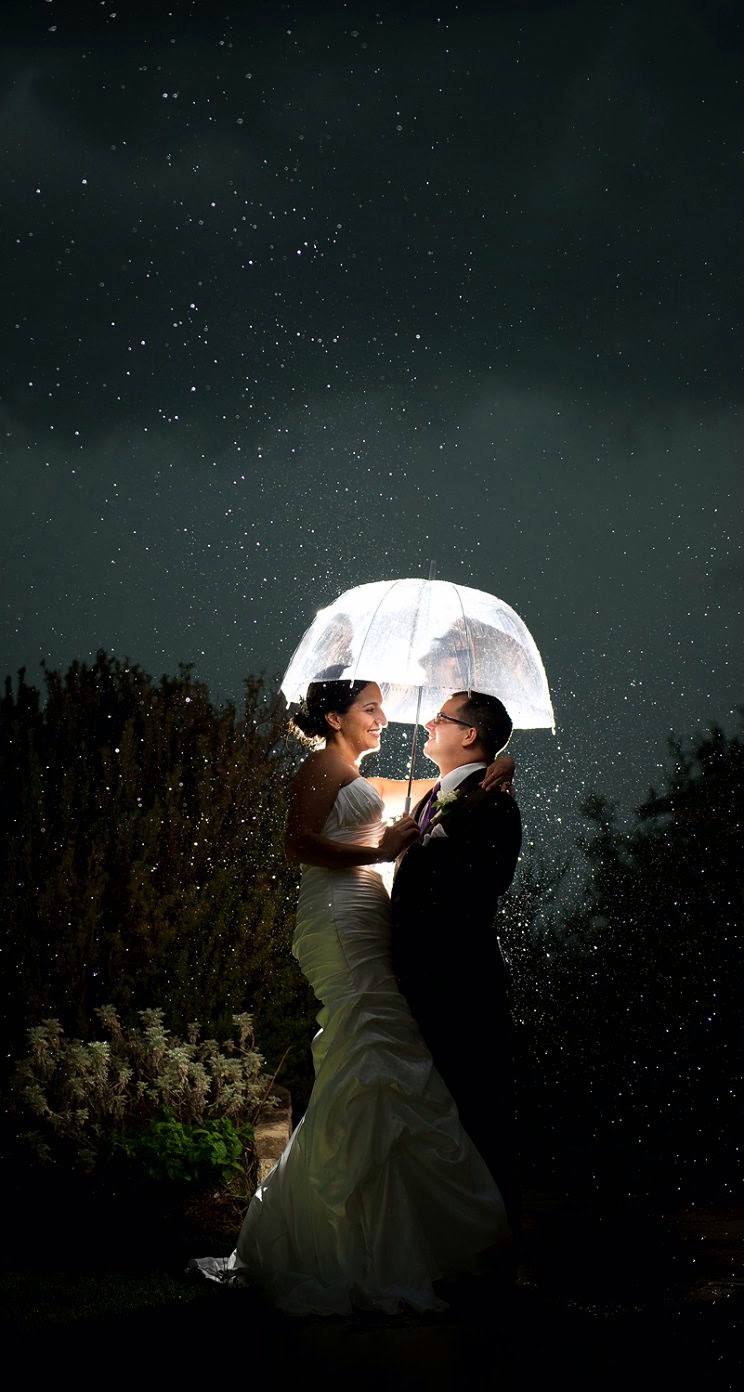 下雨打伞的图片唯美 雨中浪漫图片