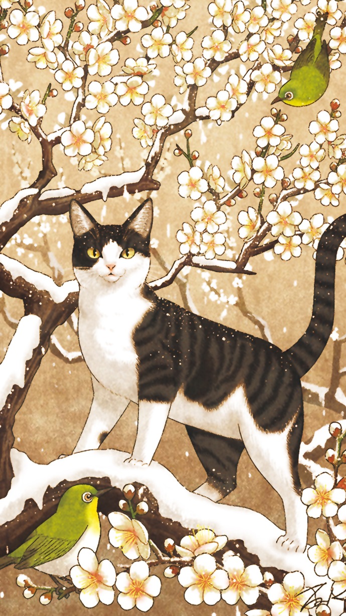 猫咪插画高清壁纸 关于猫的可爱插画(2)