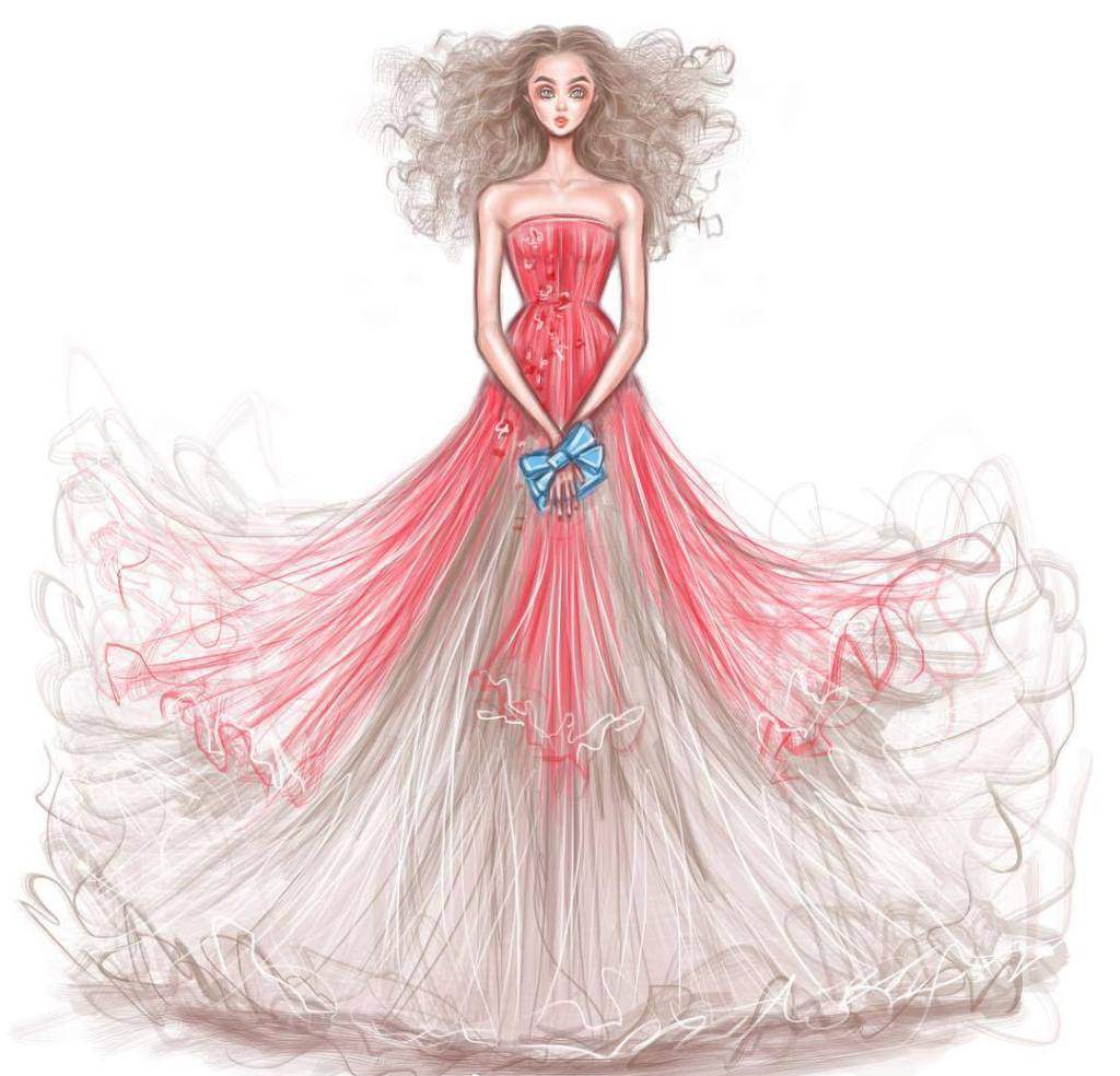 婚纱设计图片手绘图片 礼服设计图片手绘图片(5)