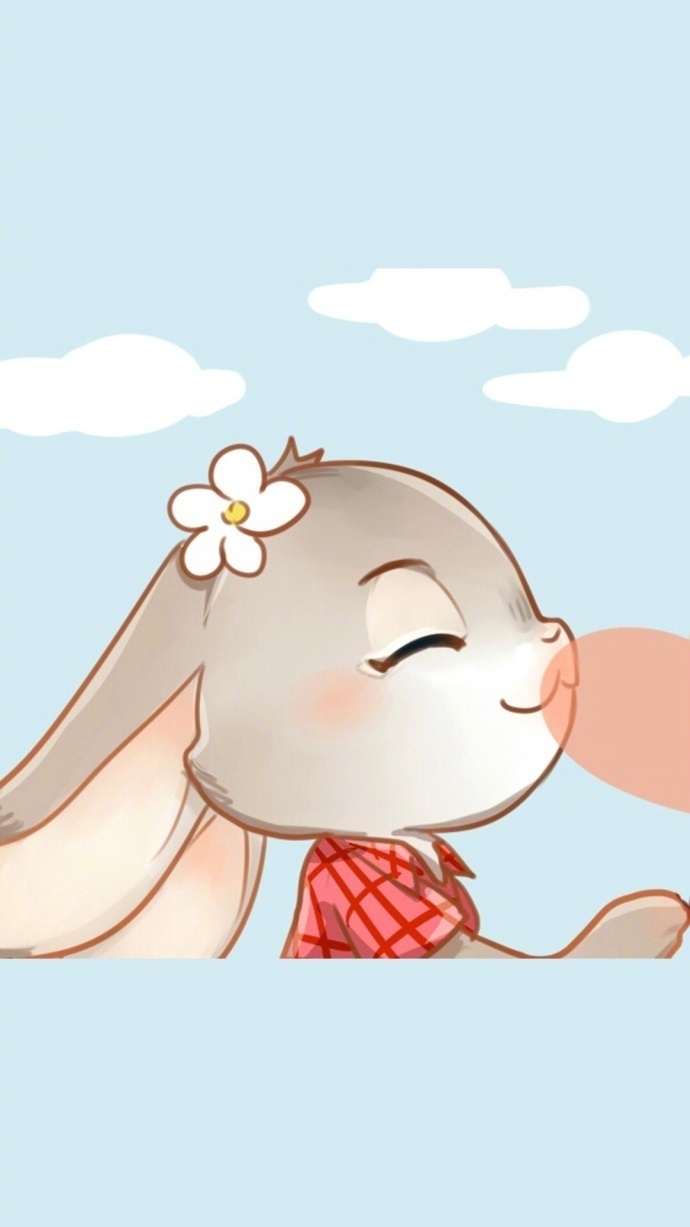 超萌小兔子插画  超萌可爱卡通小兔子(6)