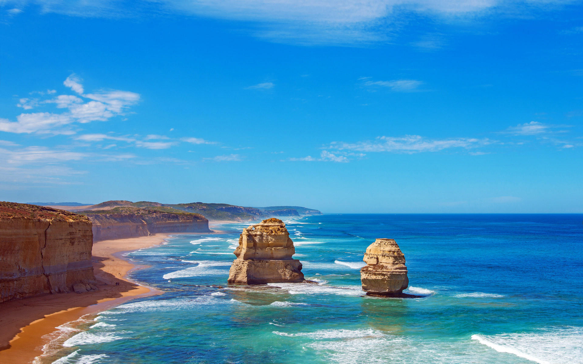 澳大利亚十二使徒岩风景高清图片