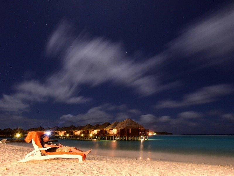马尔代夫满月岛唯美夜景图片大全
