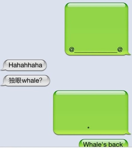 爆笑囧图之iPhone可爱鲸鱼表情大全(3)