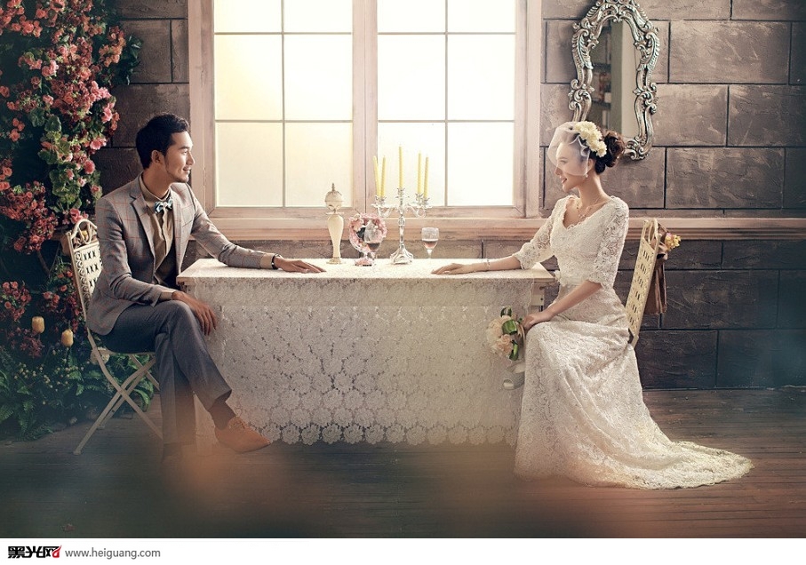唯美意境韩式婚纱摄影图片