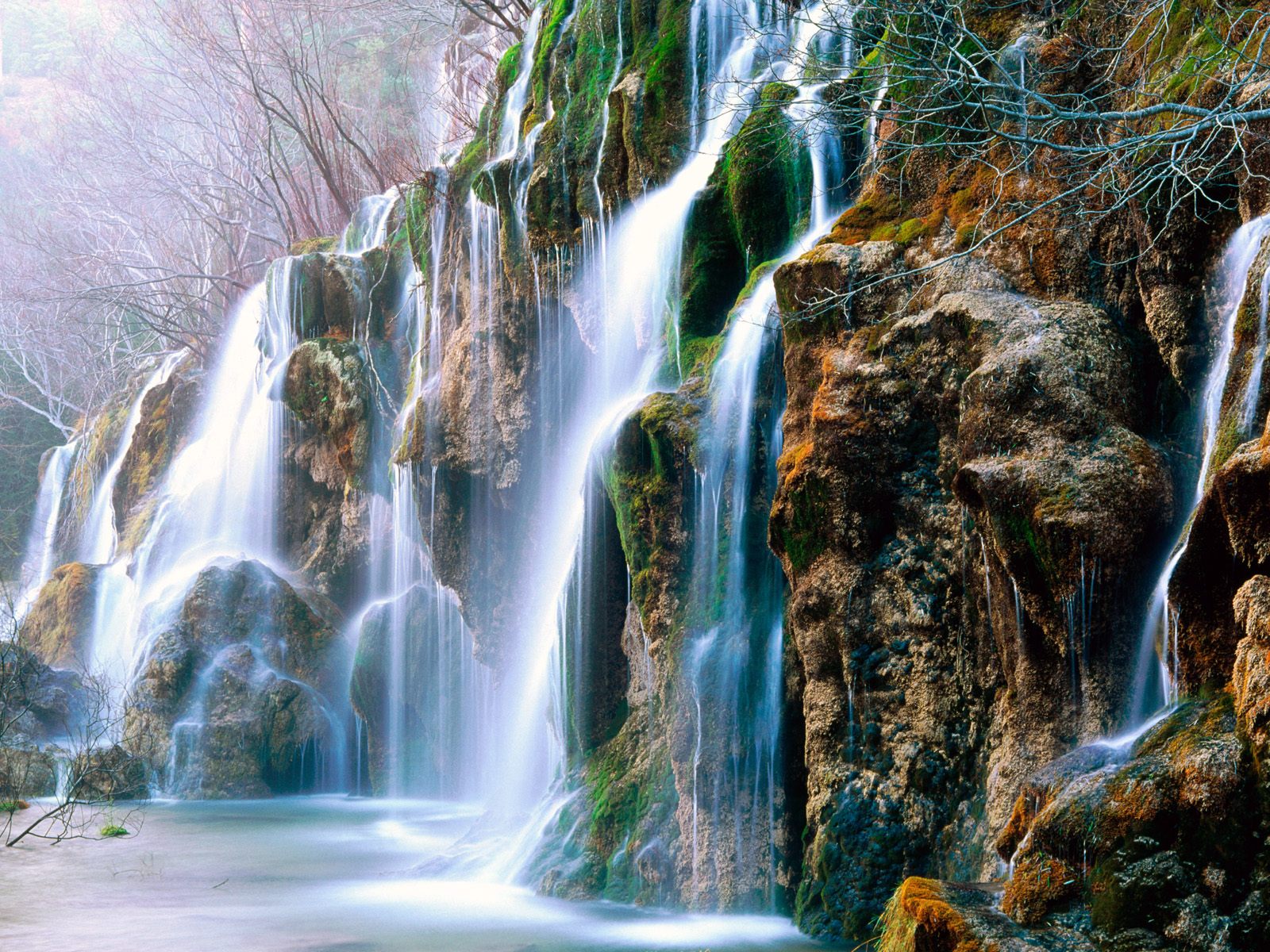 最美山水瀑布壁纸风光图片